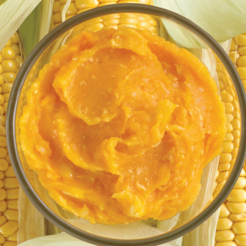 Butternut Squash, Carrot And Sweetcorn Puree