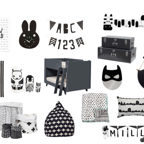 Make A Match Monochrome Kids Room
