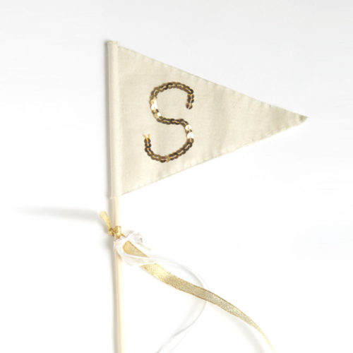 DIY Sequin Flags