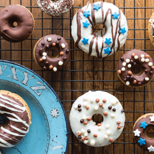 Chocolate Cinnamon Doughnuts