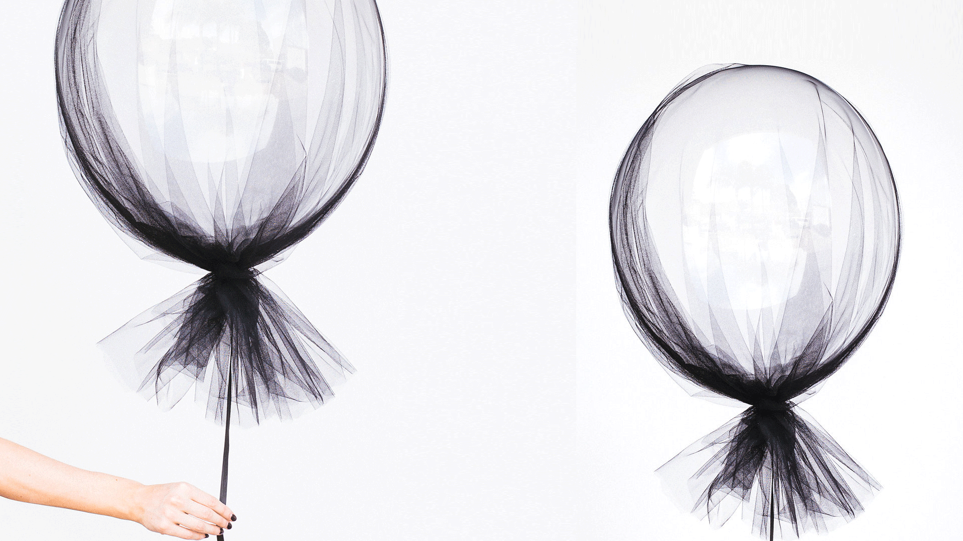 DIY Tulle-Covered Balloons