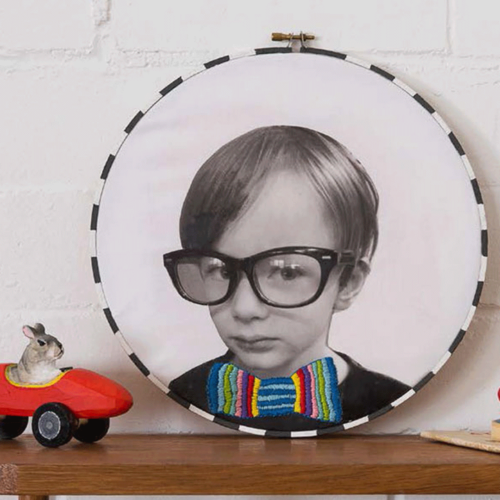 DIY Hooped Hipster Portrait
