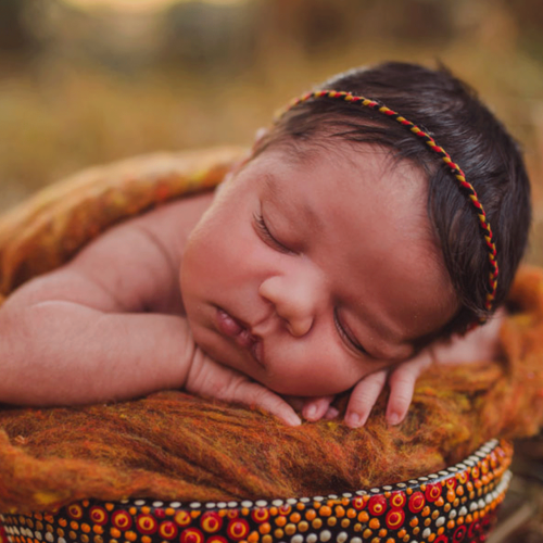 Adorable Aboriginal Newborn Art