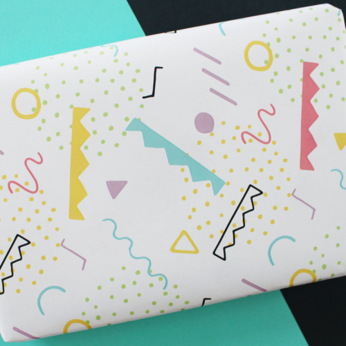 Free Printable 80s Gift Wrap