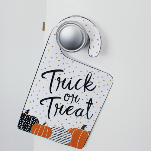 Free Printable Halloween Trick-or-Treat Door Signs