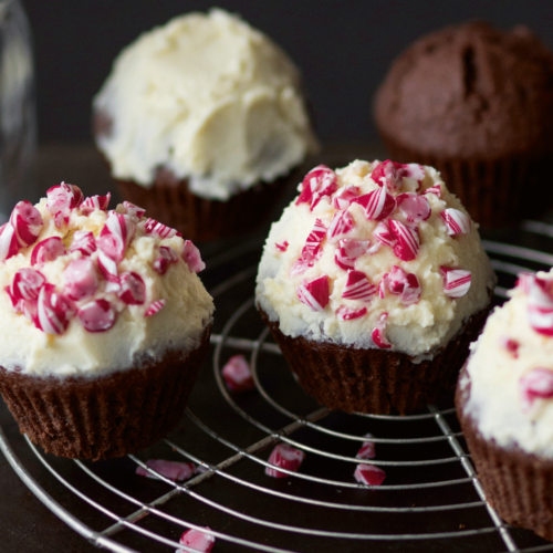 Candy Cane Cupcakes