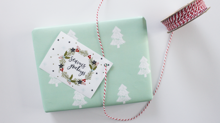 Free Christmas Gift Wrapping Printables