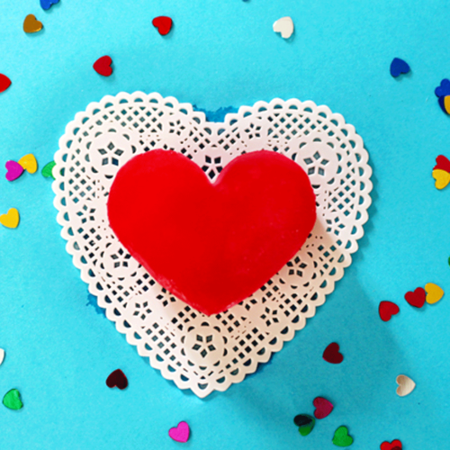 DIY Ice Block Heart Drink