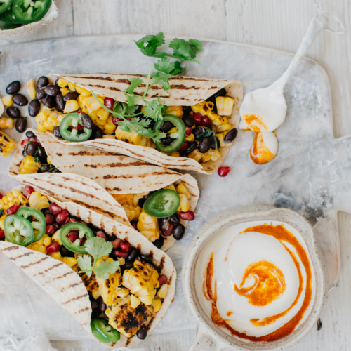 BBQ Corn + Black Bean Tortillas