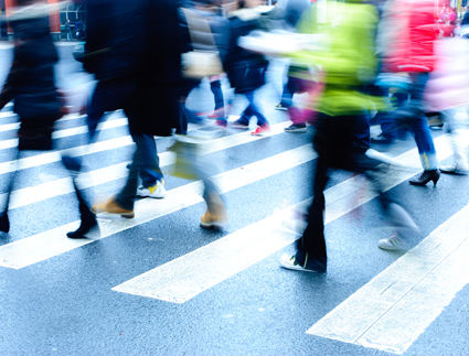 City - Walking Blur