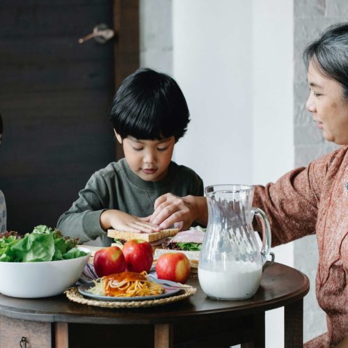 vegitarian family meal