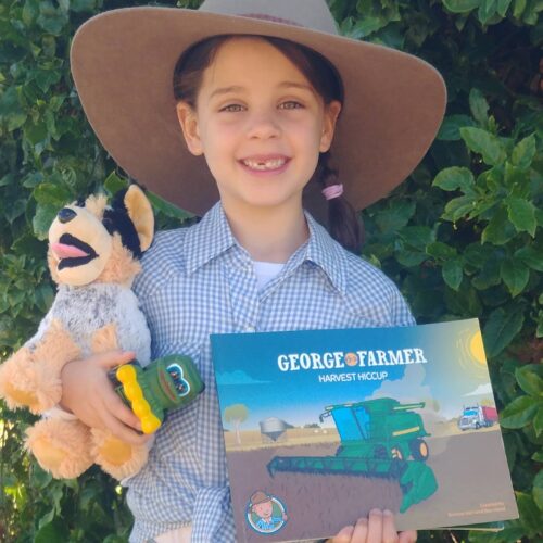 Georgia Jericho from Barmera, South Australia, enjoying Book Week.