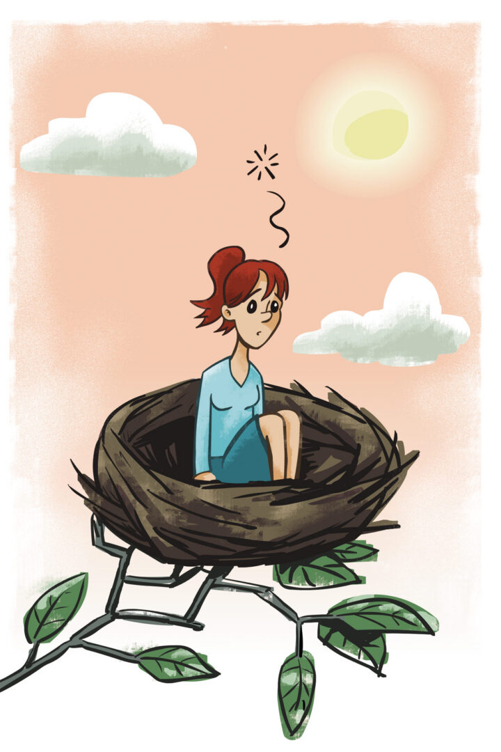 Illo Scott Fraser. Confessions of an empty nester